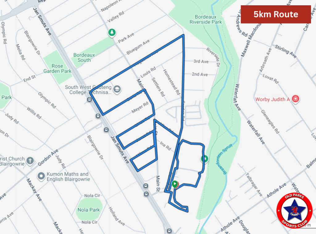 Old Parks Time Trial 5km Route