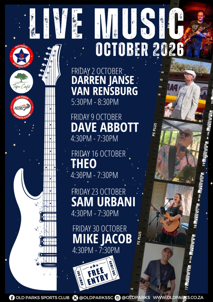 Live Music Lineup Oct 2026 A4